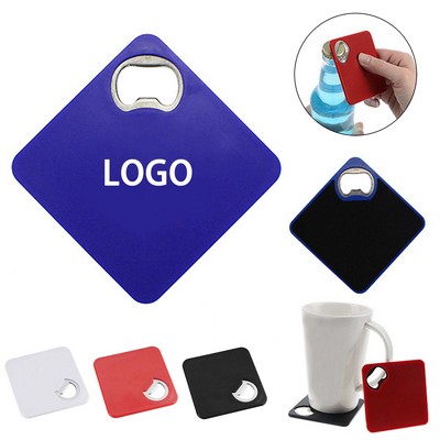 Beverage Coasters with Bottle Opener